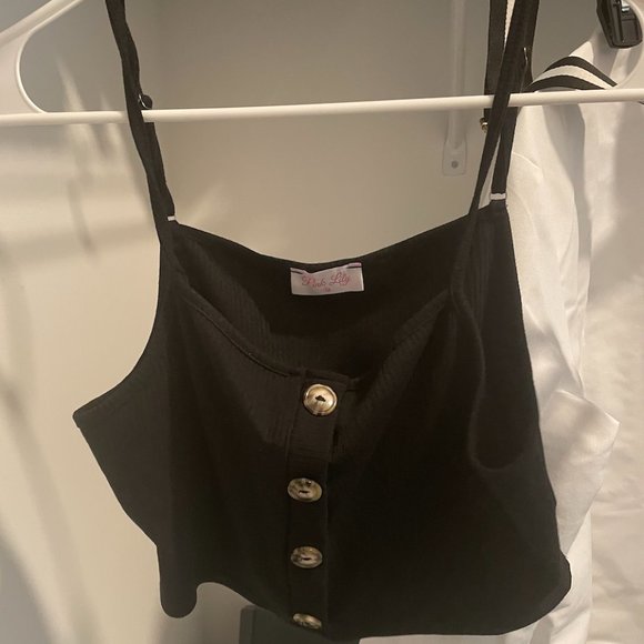 Black Ribbed Two-Piece Set - Picture 4 of 4